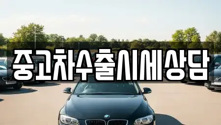 중고차수출시세상담