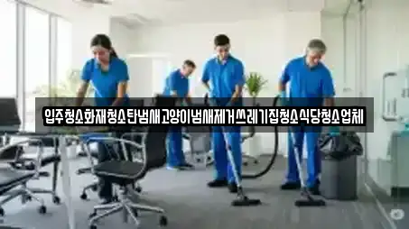 입주청소화재청소탄냄새고양이냄새제거쓰레기집청소식당청소업체