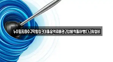 누수탐지하수구막힘싱크대뚫음역류배관고압세척뚫어뻥다고쳐설비