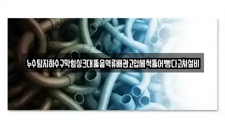누수탐지하수구막힘싱크대뚫음역류배관고압세척뚫어뻥다고쳐설비