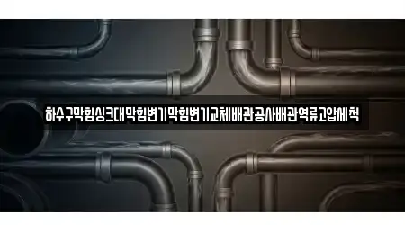 하수구막힘싱크대막힘변기막힘변기교체배관공사배관역류고압세척