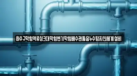하수구막힘역류싱크대막힘변기막힘배수관뚫음누수탐지신세계설비