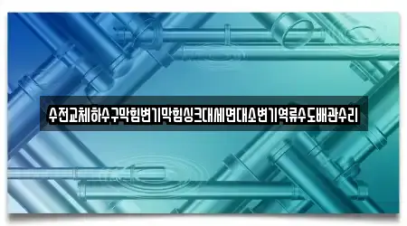 수전교체하수구막힘변기막힘싱크대세면대소변기역류수도배관수리