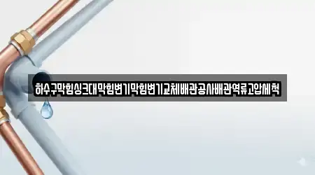 하수구막힘싱크대막힘변기막힘변기교체배관공사배관역류고압세척