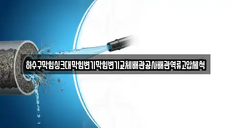 하수구막힘,변기막힘,하수구뚫음,누수탐지,싱크대막힘 숨은 14 강원특별자치도 춘천시 중앙로1가 업체