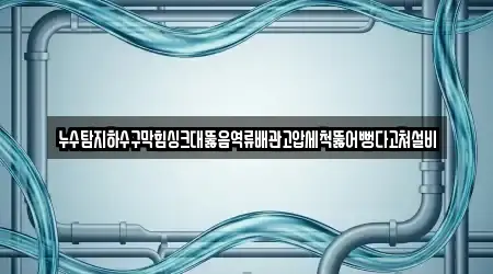 누수탐지하수구막힘싱크대뚫음역류배관고압세척뚫어뻥다고쳐설비