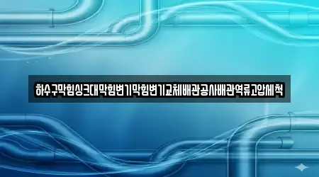하수구막힘싱크대막힘변기막힘변기교체배관공사배관역류고압세척
