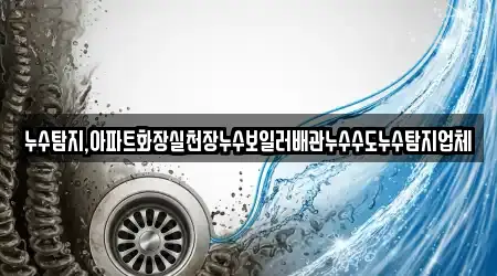 누수탐지,아파트화장실천장누수보일러배관누수수도누수탐지업체