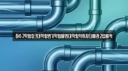 하수구막힘싱크대막힘변기막힘세면대막힘악취차단배관고압세척