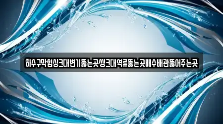 하수구막힘싱크대변기뚫는곳씽크대역류뚫는곳배수배관뚫어주는곳