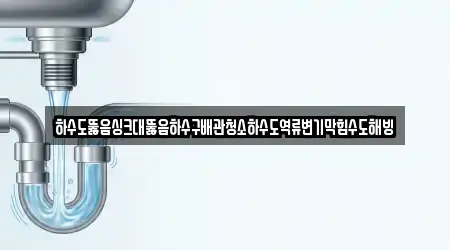 하수도뚫음싱크대뚫음하수구배관청소하수도역류변기막힘수도해빙