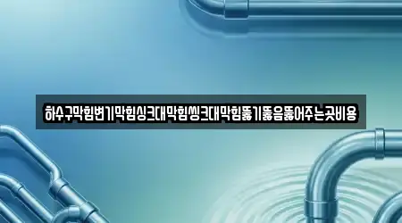 하수구막힘변기막힘싱크대막힘씽크대막힘뚫기뚫음뚫어주는곳비용