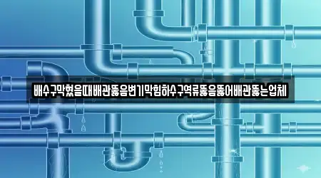 배수구막혔을때배관뚫음변기막힘하수구역류뚫음뚫어배관뚫는업체