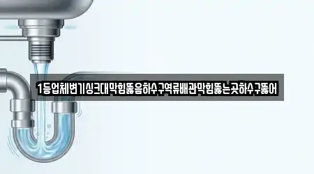 1등업체변기싱크대막힘뚫음하수구역류배관막힘뚫는곳하수구뚫어