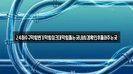 24하수구막힘변기막힘싱크대막힘뚫는곳내시경확인후뚫어주는곳