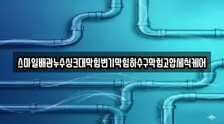 스마일배관누수싱크대막힘변기막힘하수구막힘고압세척케어