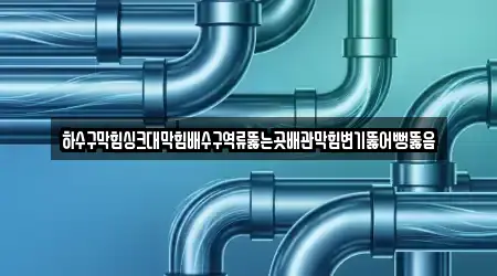 하수구막힘싱크대막힘배수구역류뚫는곳배관막힘변기뚫어뻥뚫음