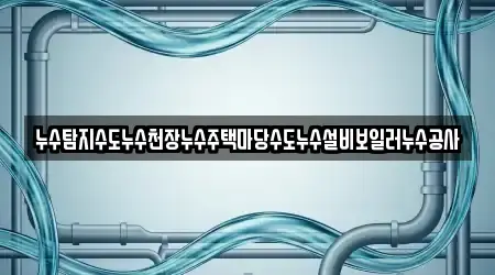 누수탐지수도누수천장누수주택마당수도누수설비보일러누수공사