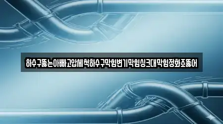 하수구뚫는아빠고압세척하수구막힘변기막힘싱크대막힘정화조뚫어