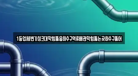 1등업체변기싱크대막힘뚫음하수구역류배관막힘뚫는곳하수구뚫어