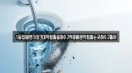 1등업체변기싱크대막힘뚫음하수구역류배관막힘뚫는곳하수구뚫어