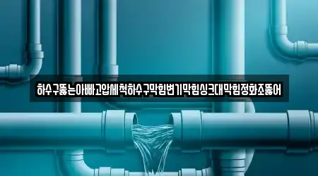 하수구뚫는아빠고압세척하수구막힘변기막힘싱크대막힘정화조뚫어
