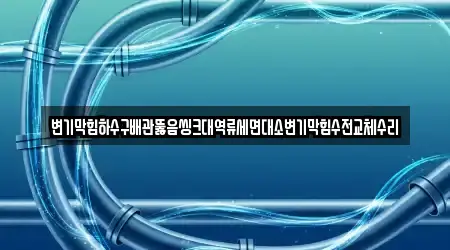 변기막힘하수구배관뚫음씽크대역류세면대소변기막힘수전교체수리
