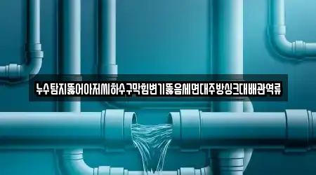 누수탐지뚫어아저씨하수구막힘변기뚫음세면대주방싱크대배관역류