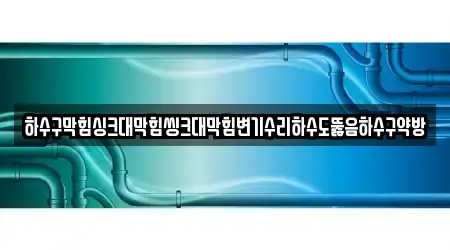 하수구막힘싱크대막힘씽크대막힘변기수리하수도뚫음하수구약방