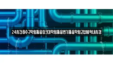 24시간하수구막힘뚫음싱크대막힘뚫음변기뚫음막힘고압세척내시경