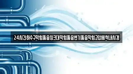 24시간하수구막힘뚫음싱크대막힘뚫음변기뚫음막힘고압세척내시경