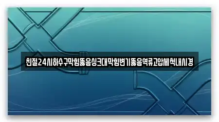 친절24시하수구막힘뚫음싱크대막힘변기뚫음역류고압세척내시경