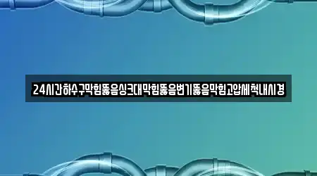 24시간하수구막힘뚫음싱크대막힘뚫음변기뚫음막힘고압세척내시경