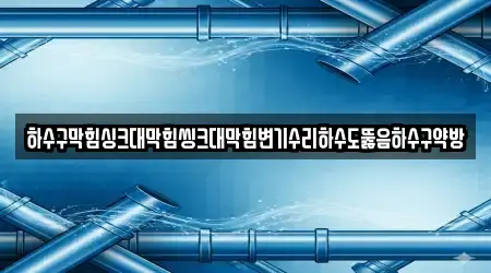 하수구막힘싱크대막힘씽크대막힘변기수리하수도뚫음하수구약방