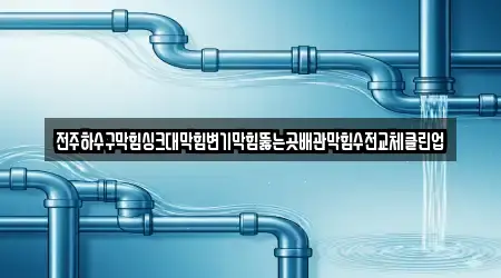 전주하수구막힘싱크대막힘변기막힘뚫는곳배관막힘수전교체클린업
