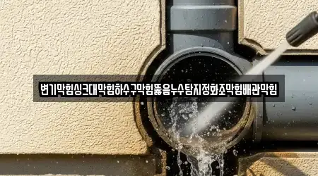 변기막힘싱크대막힘하수구막힘뚫음누수탐지정화조막힘배관막힘