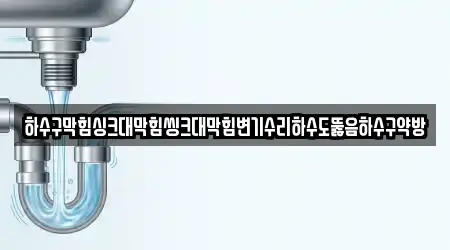 하수구막힘싱크대막힘씽크대막힘변기수리하수도뚫음하수구약방