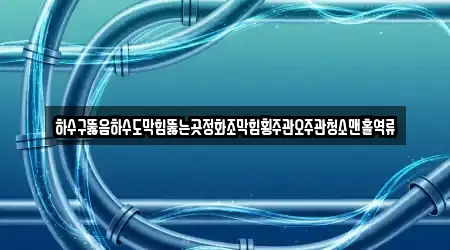 하수구뚫음하수도막힘뚫는곳정화조막힘횡주관오주관청소맨홀역류