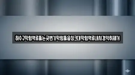 전북특별자치도 정읍 칠보면 가까운 싱크대 뚫음 업체 5 지도