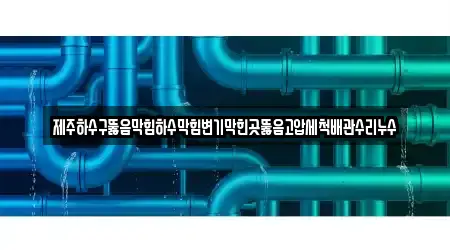 제주특별자치도 서귀포 대포동 누수 공사 4곳, 위치정보 보기