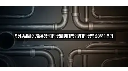수전교체하수구뚫음싱크대막힘세면대막힘변기막힘역류소변기수리