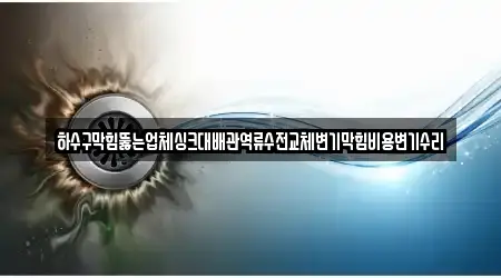 하수구막힘뚫는업체싱크대배관역류수전교체변기막힘비용변기수리
