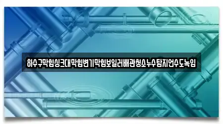 하수구막힘싱크대막힘변기막힘보일러배관청소누수탐지언수도녹임