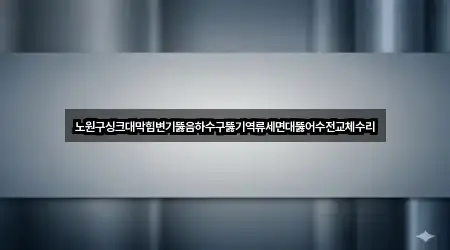 노원구싱크대막힘변기뚫음하수구뚫기역류세면대뚫어수전교체수리