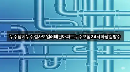 누수탐지누수검사보일러배관아파트누수보험24시화장실방수