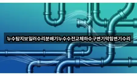 누수탐지보일러수리분배기누수수전교체하수구변기막힘변기수리