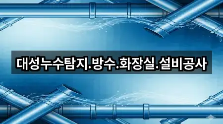 대성누수탐지.방수.화장실.설비공사
