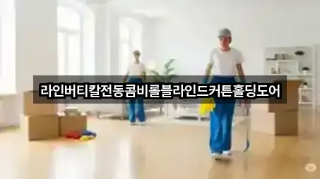 라인버티칼전동콤비롤블라인드커튼홀딩도어