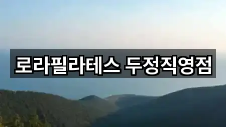 로라필라테스 두정직영점