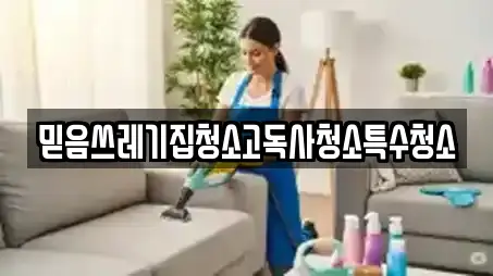 믿음쓰레기집청소고독사청소특수청소